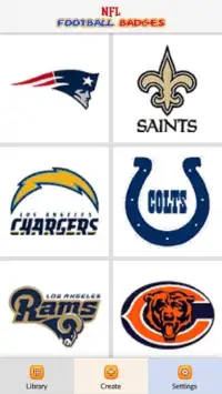 NFL Football Badges Color by Number - Pixel Art Screen Shot 0