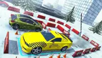 Snow Taxi Parking Sim 3D 2017 Screen Shot 1