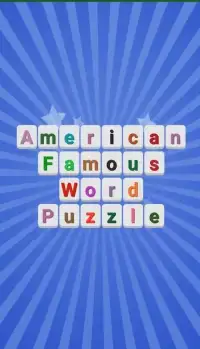 American Famous Word Puzzle Screen Shot 2