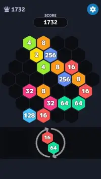2048 Hexagon Block Puzzle Screen Shot 2