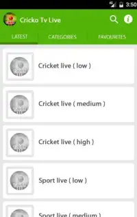 Cricket TV Live Channel Free Screen Shot 0