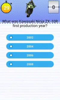 Quiz for Kawasaki ZX-10R Fans Screen Shot 0
