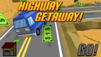Highway getaway Zigzag Infinite Runner Screen Shot 0