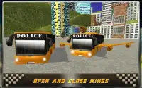 Полиция Sci Fi Летающий автоб Screen Shot 11