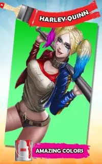 Coloring Harley Quinn  Screen Shot 1