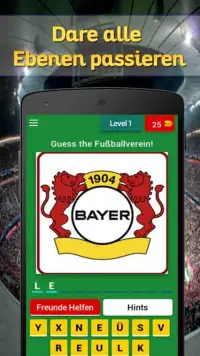 Deutsch Fußball-Logo Quiz 2017 Screen Shot 2