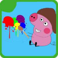 Pega Pig coloring book