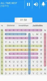 CRICKET GAME - WORD SEARCH Screen Shot 5