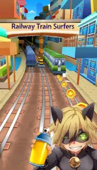 Subway Cat Noir Run Surf Screen Shot 2