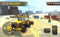 Construction Sim 3D Road works Screen Shot 1