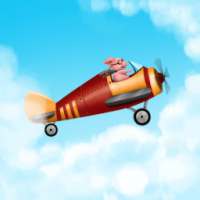 Airplane racing game for kids