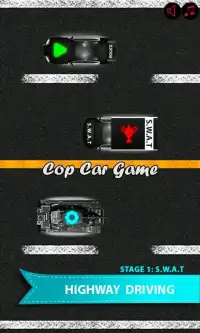 Cop car games for little kids Screen Shot 0