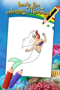 Coloring Guide For Mermaid Screen Shot 1