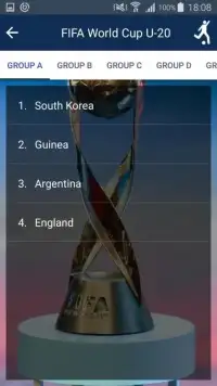 Schedule of FIFA World Cup U20 Screen Shot 1