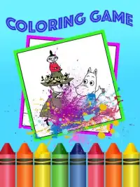 Coloring moomim book Screen Shot 0