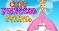 Cute princess facial spa game Screen Shot 7