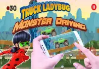 truck ladybug monster driving Screen Shot 1