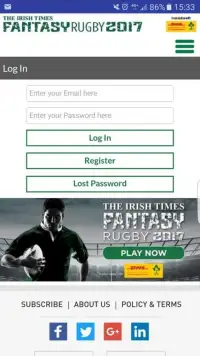 IT Fantasy Rugby Screen Shot 1