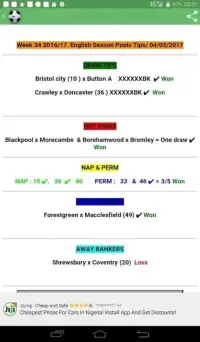 Betting tips Screen Shot 0