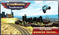 Flying Monster Truck Driving Screen Shot 1