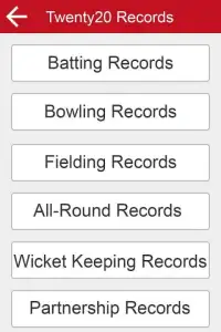 Cricket Records Screen Shot 1