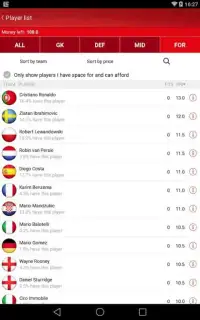 UEFA Euro Qualifiers Fantasy Screen Shot 3