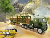 Army Cargo Truck Transport Screen Shot 0