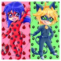 Ladybug And Cat Noir - Chibi