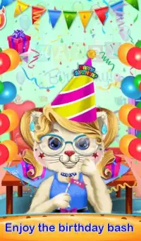 Cute Kitty Birthday Screen Shot 3