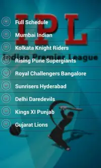 IPL Cricket Schedule 2017 Screen Shot 1