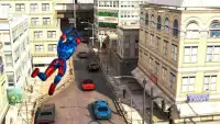 Mutant Spider hero: Flying Robot Car games Screen Shot 9