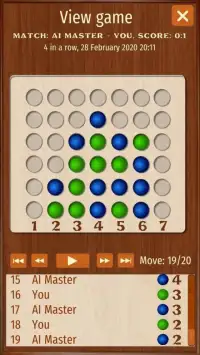 Four in a Row free puzzle game Connect Four puzzle Screen Shot 2