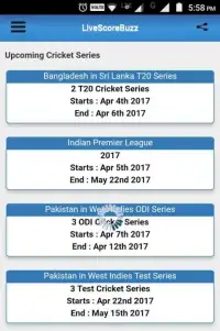 LiveScoreBuzz - cricket update Screen Shot 3