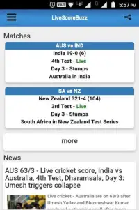 LiveScoreBuzz - cricket update Screen Shot 7