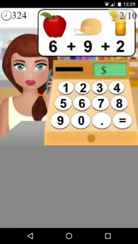 cash register calculator game Screen Shot 2