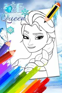 Coloring Guide For Ice Queen Screen Shot 2