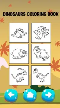 Dinosaurs Coloring Screen Shot 2