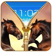 Horse Zipper Lock Screen Prank