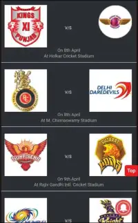 2017 IPL Schedule & live score Screen Shot 1