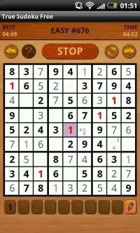 True Sudoku Screen Shot 2