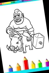 Coloring Book for clash clans Screen Shot 0