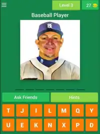 Baseball Player Quiz Screen Shot 3