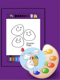 Easter Bunny Coloring Pages Screen Shot 0