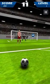 फुटबॉल 3D - Football Kicks Screen Shot 1