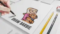 How to Draw Barbie dolls Screen Shot 2