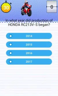 Quiz for Honda RC213V-S Fans Screen Shot 0
