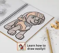 Learn to Draw Paw Patrol Screen Shot 4