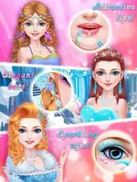 Frozen Ice Queen Makeup Salon Screen Shot 2