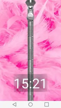Pink Zipper Lock Screen Prank Screen Shot 3