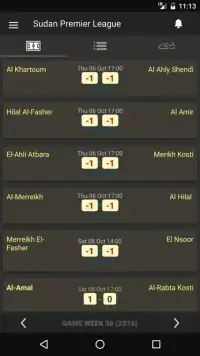 11Scores- Sudan Premier League Screen Shot 2